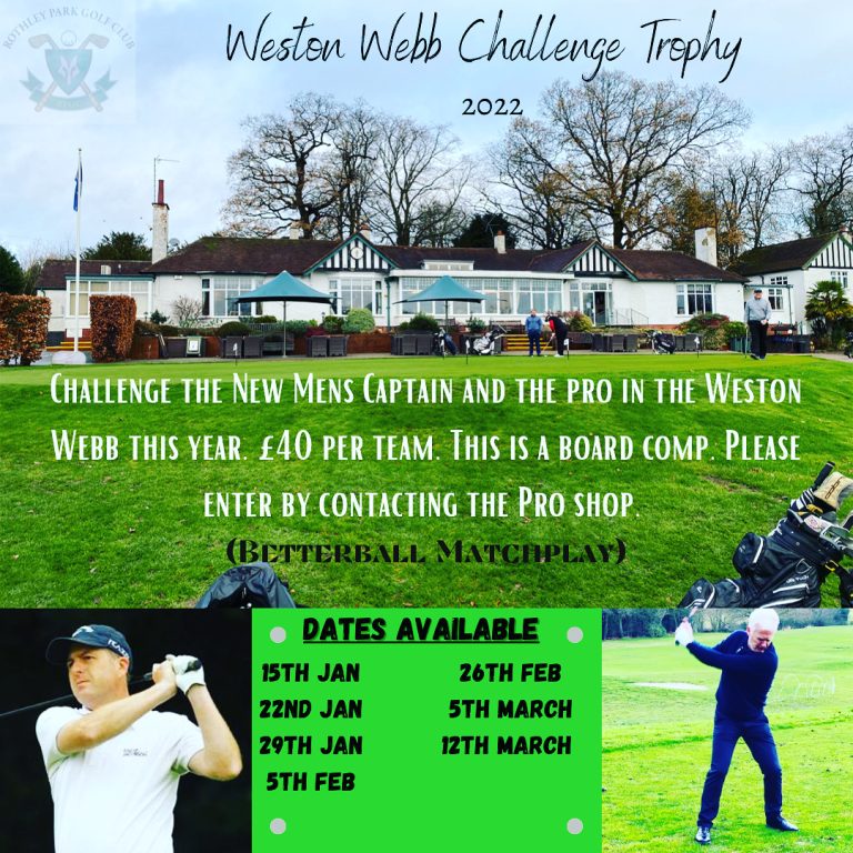 Weston Webb Trophy 2022 Challenge