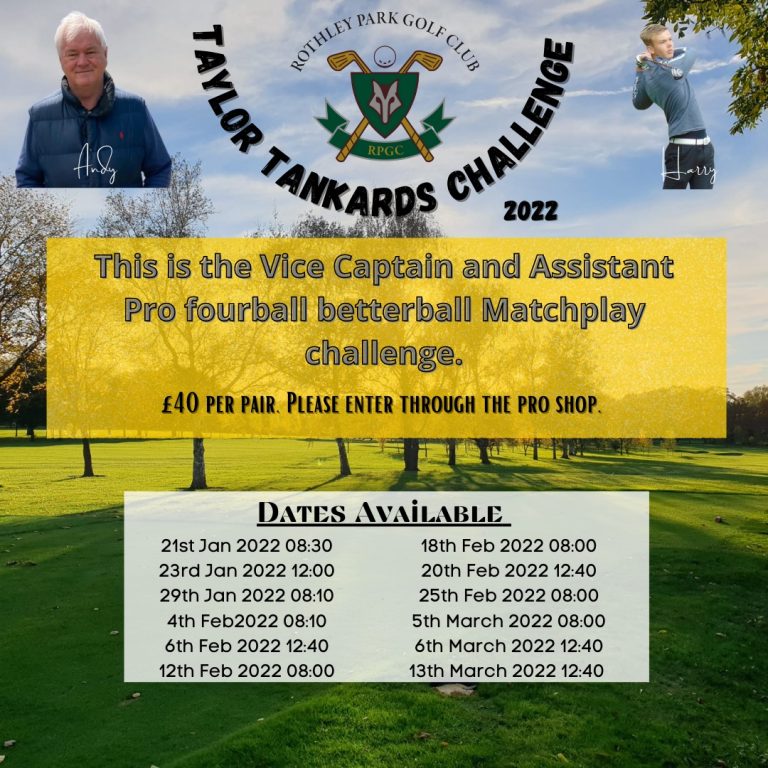 Taylor Tankards Challenge 2022