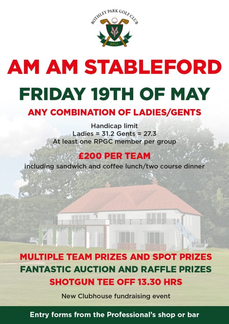 Fundraising Am Am Stableford