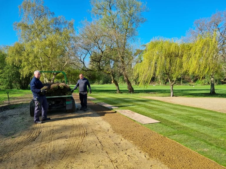 Progress on the Practice Chipping Green