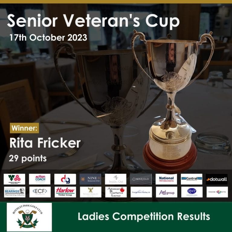Ladies competition. Senior Veteran’s Cup