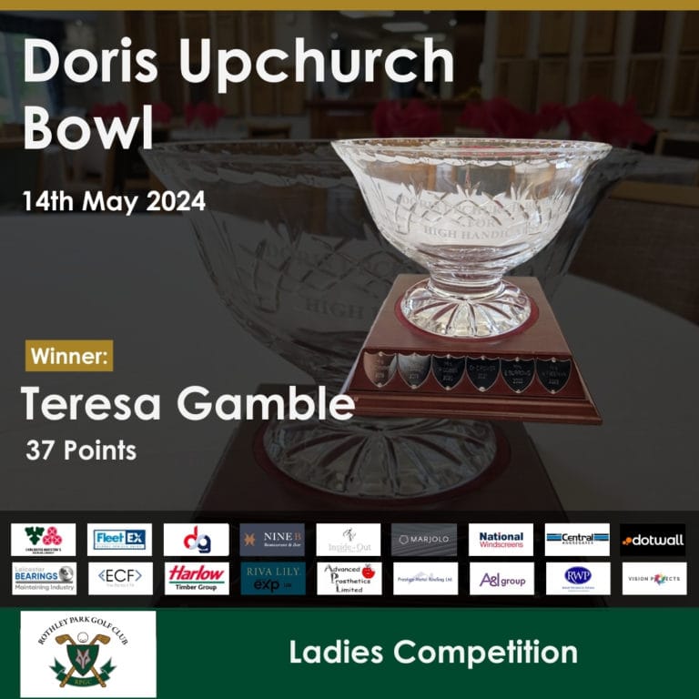 Doris Upchurch Bowl 14th May 2024