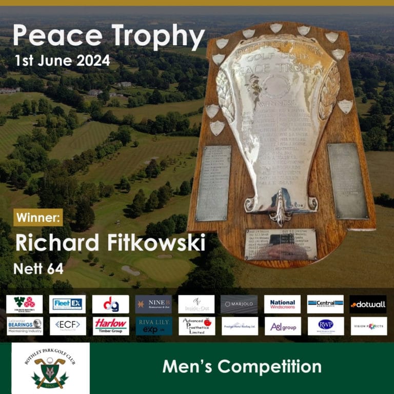 Peace Trophy 1st June 2024