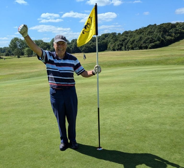 First Ever Hole in One for Steve Mounfield