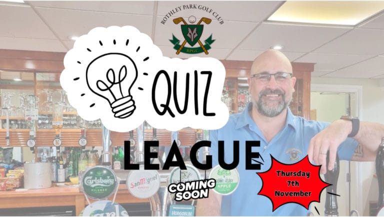 RPGC Quiz League Thursday 7th November 2024