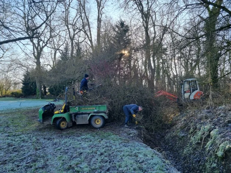 Despite the Freezing Weather, the Work Still Goes On