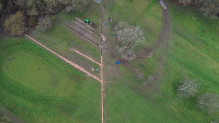 11th Hole Drainage Work – Day 2