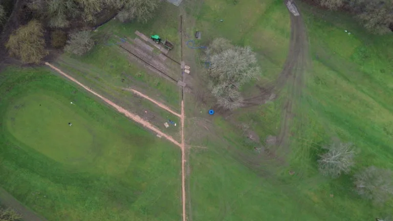11th Hole Drainage Work – Day 2