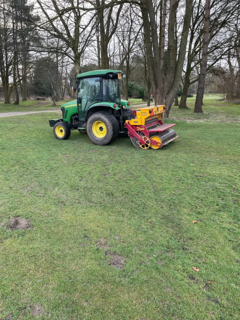 Surrounds Overseeded and Top Dressed