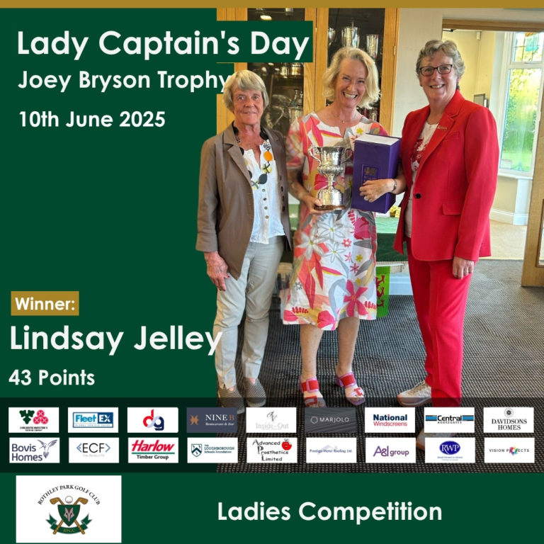Lady Captain’s Day – Joey Bryson Trophy Winner