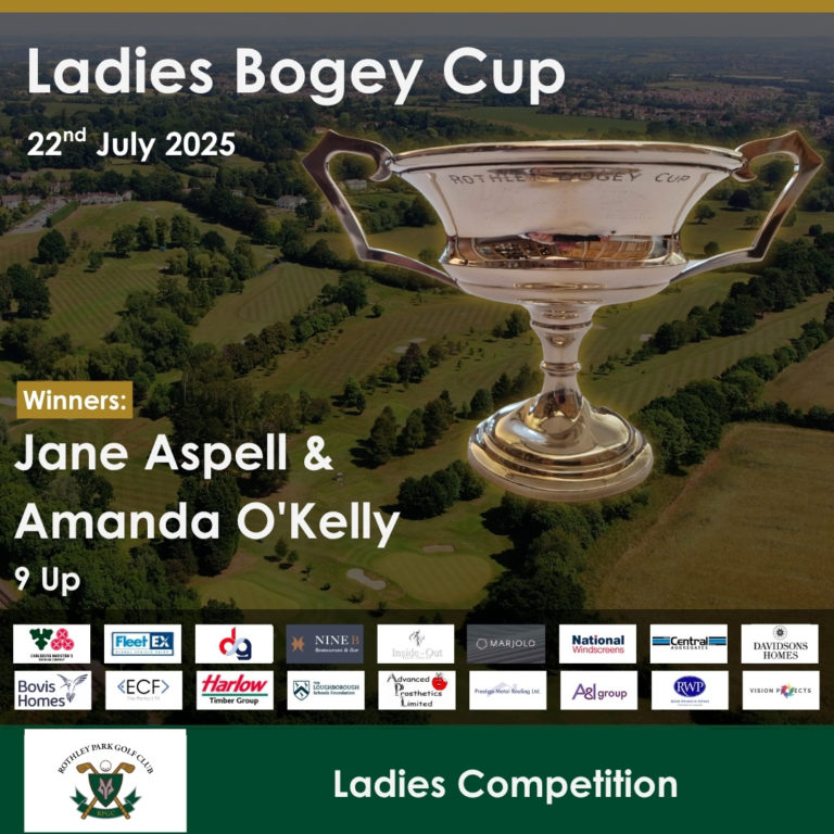 Ladies Bogey Cup Winners – 22nd July 2025