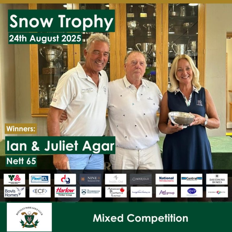 Snow Trophy – 24th August 2025