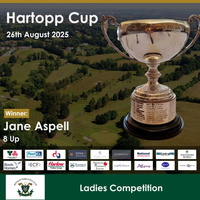 Hartopp Cup Winner – 2025 Ladies Competition