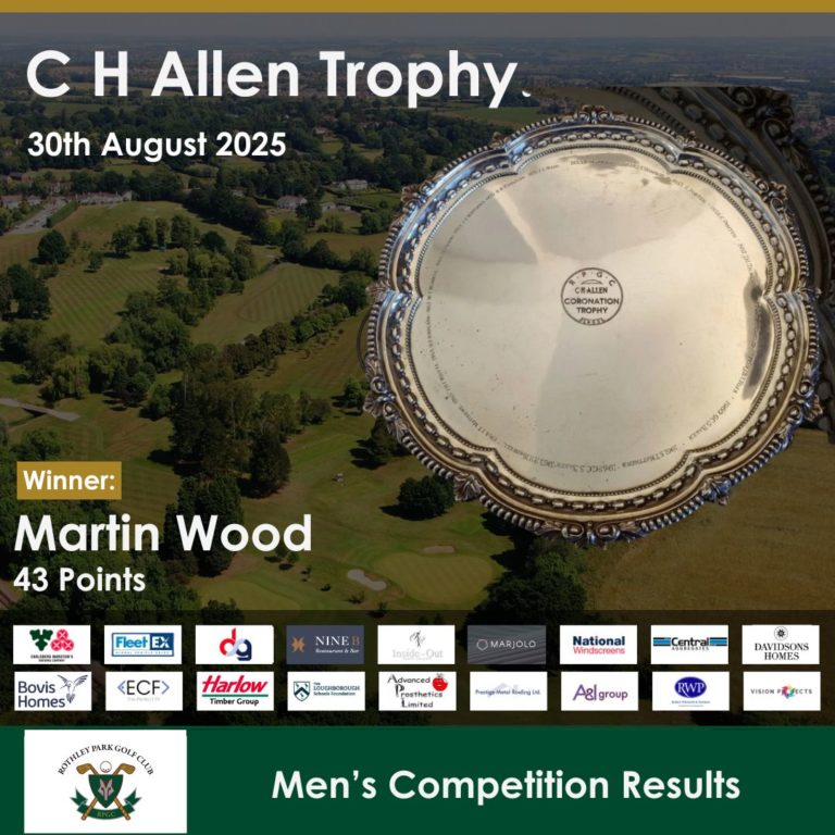 Martin Wood Wins C H Allen Trophy 2025