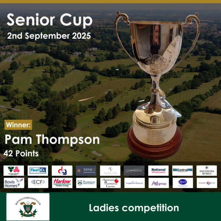Senior Cup Winner – 2nd September 2025